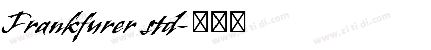 Frankfurer std字体转换
